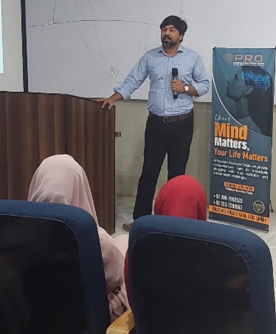 Founder with Students