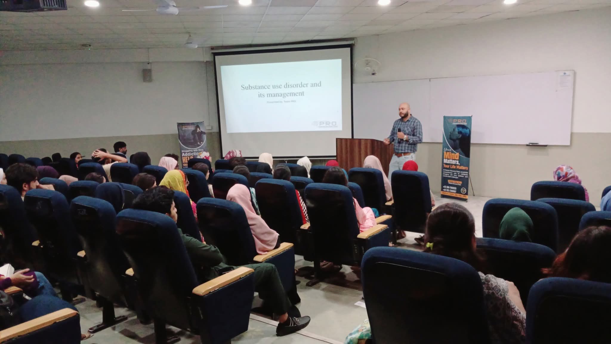 Founder with Students